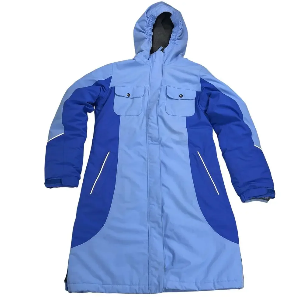 Lands' End Kids The Squall Insulated Winter Coat Grow Along Blue Size Large/14